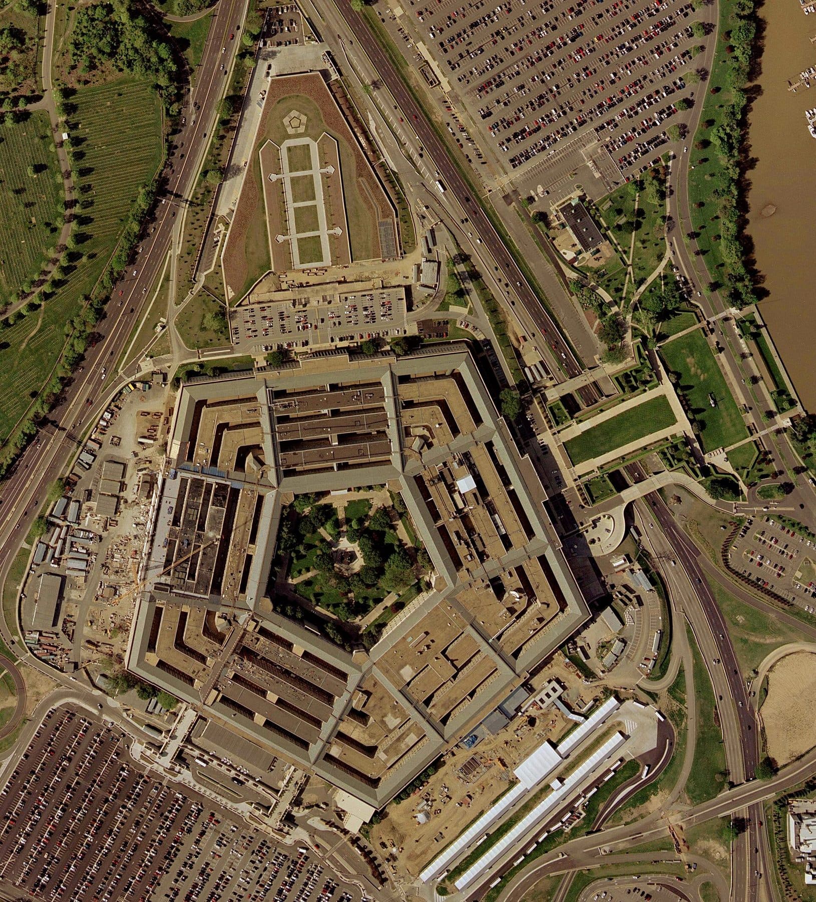 Aerial view of the Pentagon